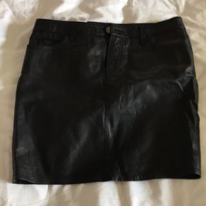 Leather skirt